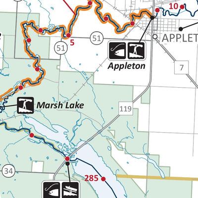 Minnesota River State Water Trail 1 - Ortonville to Highway 40, includes the Pomme de Terre MNDNR