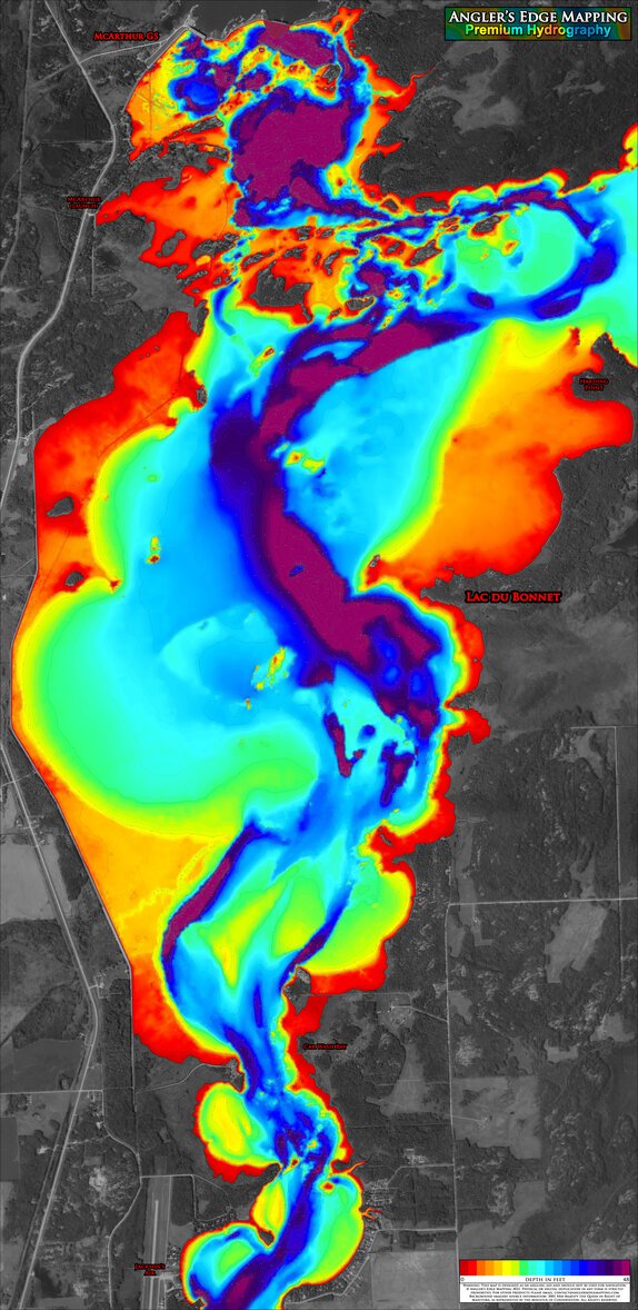 AEM Lac du west Map by Angler's Edge Mapping Avenza Maps