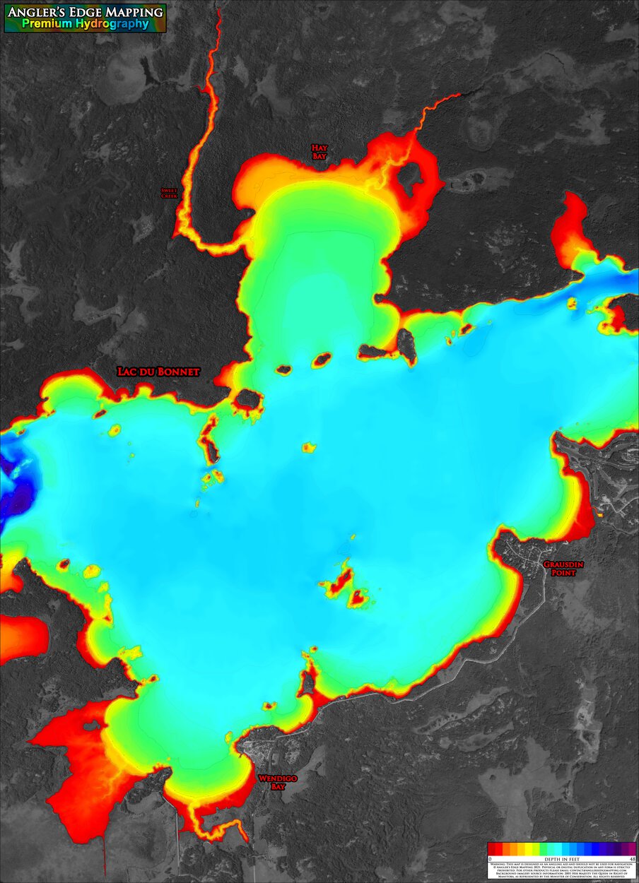 AEM Lac du central Map by Angler's Edge Mapping Avenza Maps