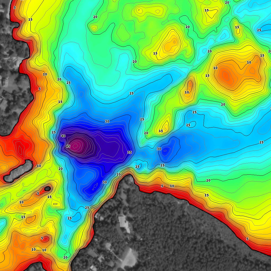 AEM Lac du Lee River north Map by Angler's Edge Mapping