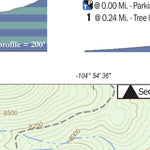 Trail Map #1, Gold Camp Area, Pikes Peak Region Series