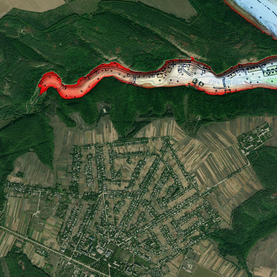2. Дністровське водосховище. Карта до затоплення