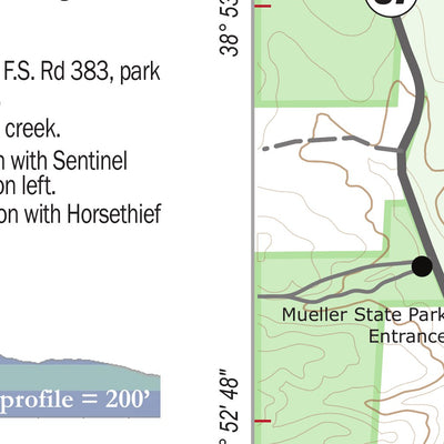 Trail Map #7, Pikes Peak Area, Pikes Peak Region Series