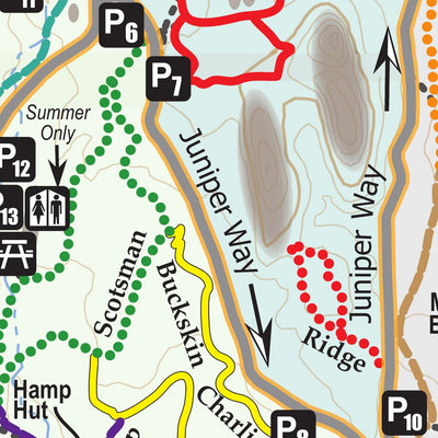 Trail Map# 10, Garden of the Gods, Rampart Range Area in the Pikes Peak Region