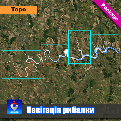 Дністровське водосховище. Карта до затоплення. (Full package)