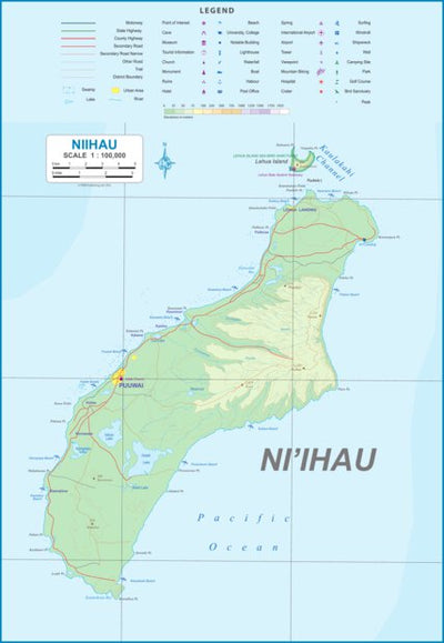 Ni'ihau (Hawaii) 1:100,000 - ITMB