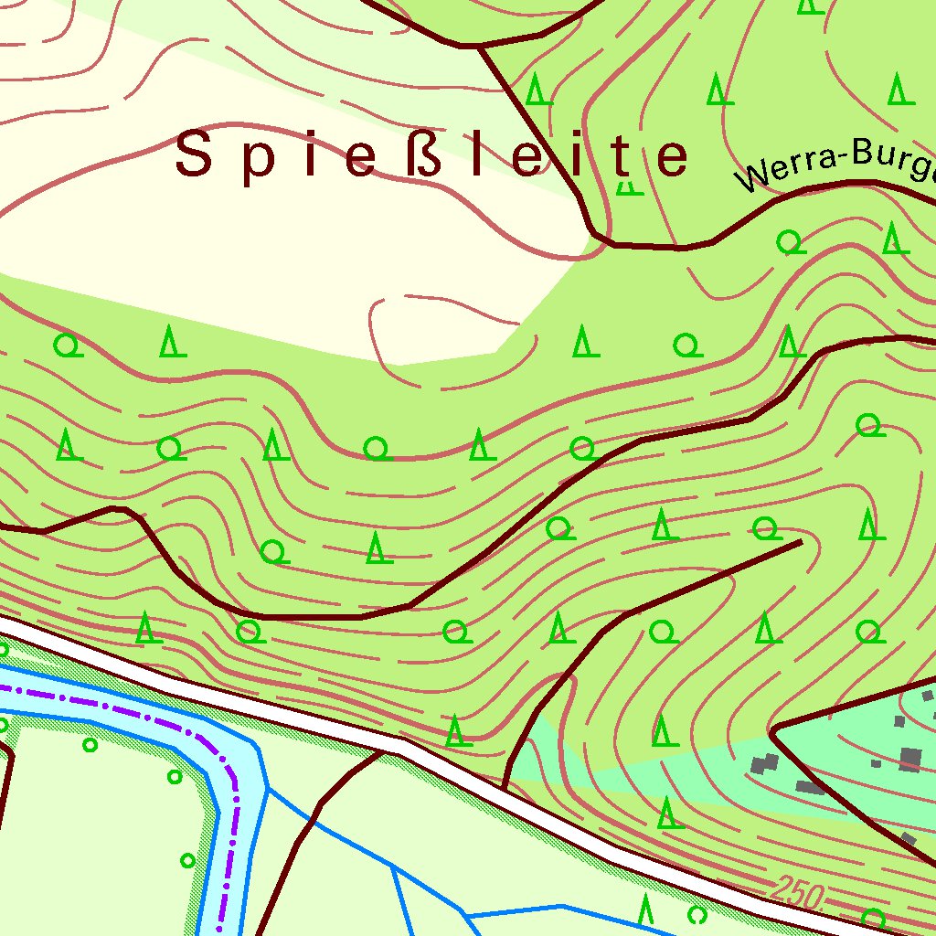 Bad Salzungen [5127-SW] Map by Thuringer Landesamt Fur Bodenmanagement ...