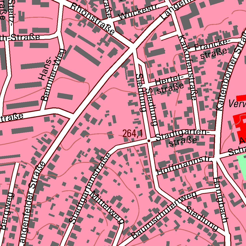 Bad Salzungen [5127-SW] Map by Thuringer Landesamt Fur Bodenmanagement ...