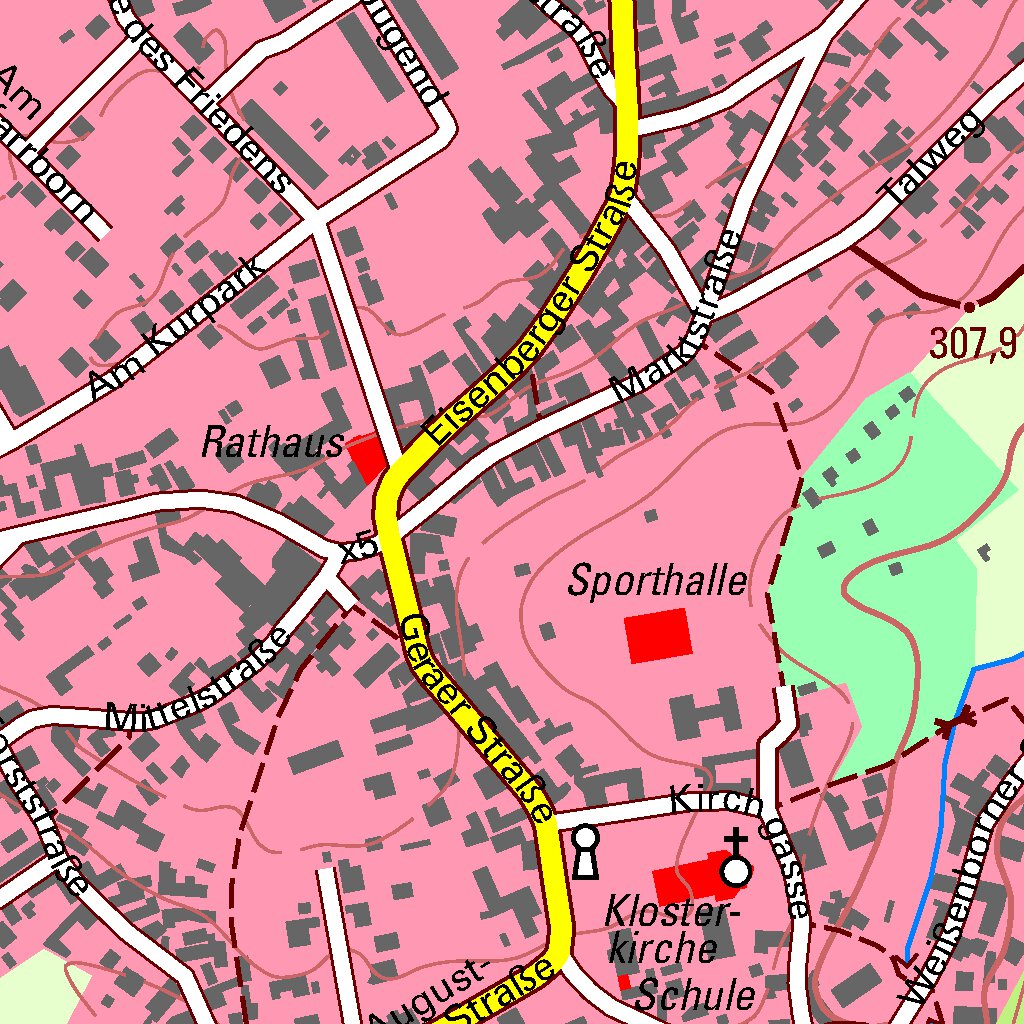 Bad Klosterlausnitz 5037 SW Map By Thuringer Landesamt Fur Bad Klosterlausnitz 5037 SW Map By Thuringer Landesamt Fur