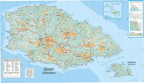 Gozo Tour & Trail Map