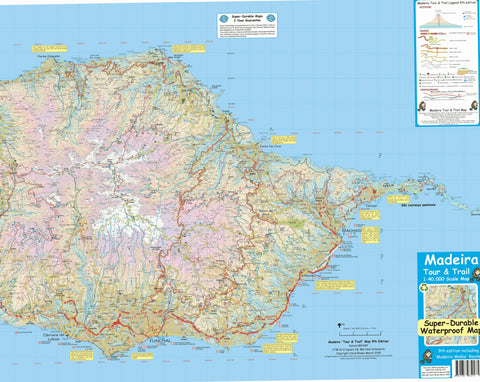 Madeira Tour & Trail Map East map sheet