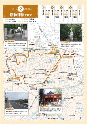 コース2 新秋津駅エリア