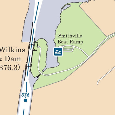 Tennessee-Tombigbee Waterway Chart 19: Historic Miles 375-379