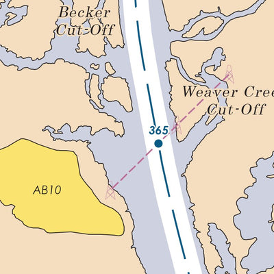 Tennessee-Tombigbee Waterway Chart 22: Historic Miles 364-368