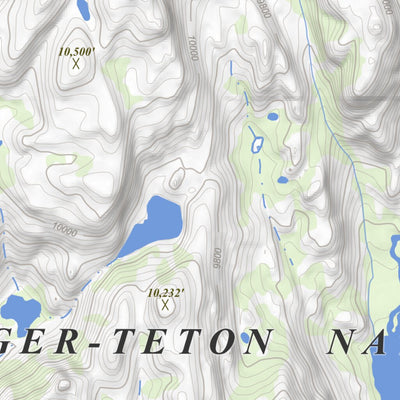 Bridger Lakes, Wyoming 7.5 Minute Topographic Map