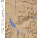 Green River Lakes, Wyoming 7.5 Minute Topographic Map - Color Hillshade