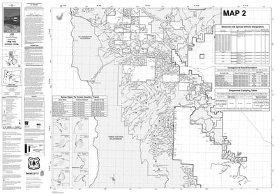 Deschutes NF - Motor Vehicle Use Map - Map # 2
