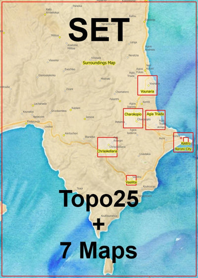 Koroni Set All - Topo25 + 7 Maps