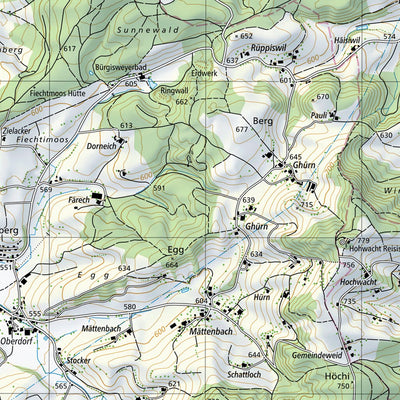 Büren an der Aare, 1:25,000
