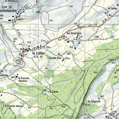 Chasseral, 1:25,000