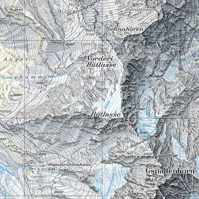 Splügenpass, 1:25,000