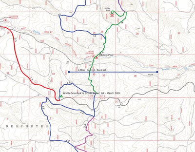 Central Oregon SxS Where to Ride 6 Mile Sno-Park to Fort Rock 3 Map Bundle