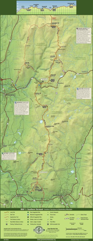 Long Trail Map 6th ed. #1