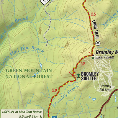 Long Trail Map 6th ed. #2