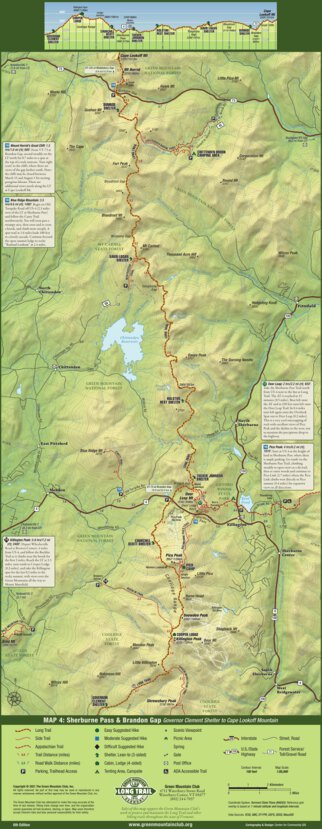 Long Trail Map 6th ed. #4