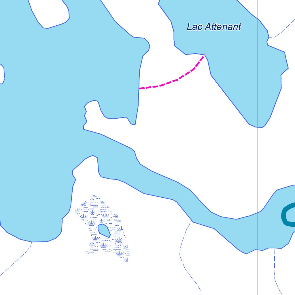 Lac F.X.Lemieux (Laurentides) Map by Sepaq Avenza Maps