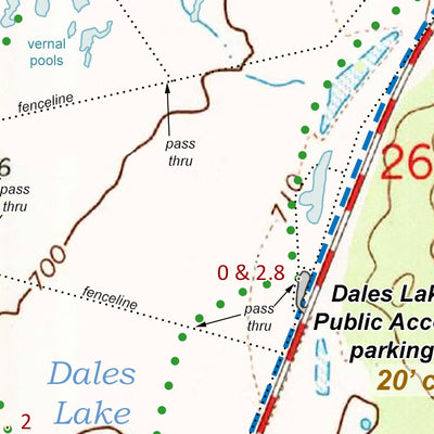 Dales Lake cross-country loop hike