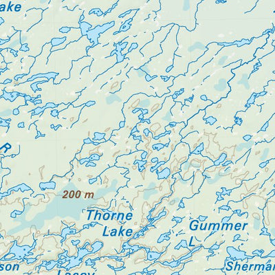 NWON88 Opasquia Provincial Park - Northwestern Ontario Topo