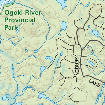 NWON71 Ogoki River Provincial Park - Northwestern Ontario Topo