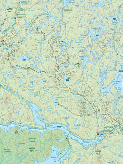 NWON70 Ogoki Reservoir - Northwestern Ontario Topo