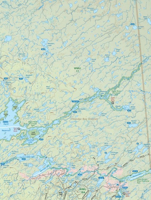 NWON72 Skibi Lake - Northwestern Ontario Topo