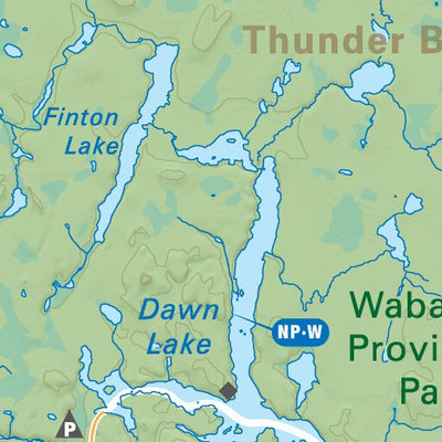NWON68 Whitewater Lake - Northwestern Ontario Topo