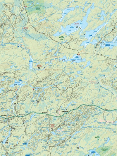 NWON57 Marshall Lake - Northwestern Ontario Topo