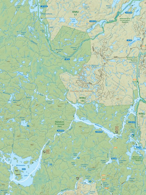 NWON69 Whiteclay Lake - Northwestern Ontario Topo