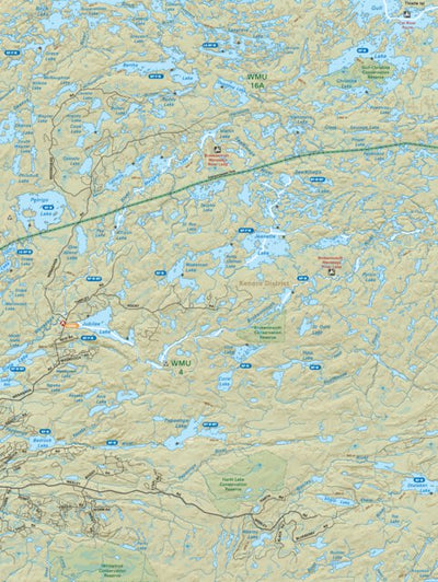 NWON64 Gull Lake - Northwestern Ontario Topo