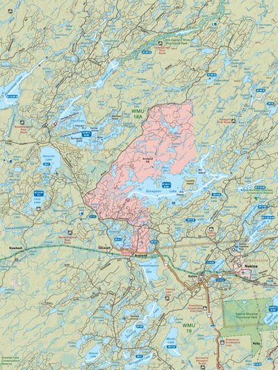 NWON58 Nakina - Northwestern Ontario Topo