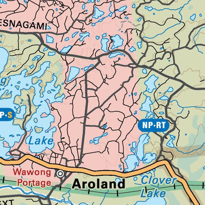 NWON58 Nakina - Northwestern Ontario Topo