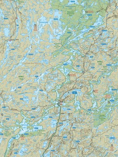 NWON40 Brightsand River Provincial Park - Northwestern Ontario Topo