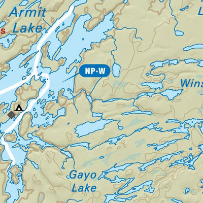NWON52 Savant Lake - Northwestern Ontario Topo