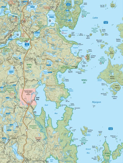 NWON42 Gull Bay - Northwestern Ontario Topo