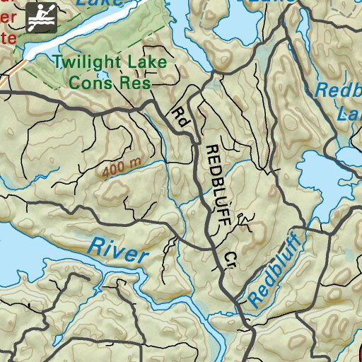 NWON35 Vermilion Bay Northwestern Ontario Topo Map by Backroad