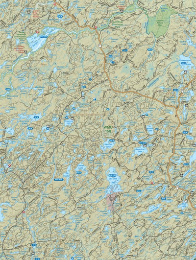NWON28 Lake Des Iles - Northwestern Ontario Topo