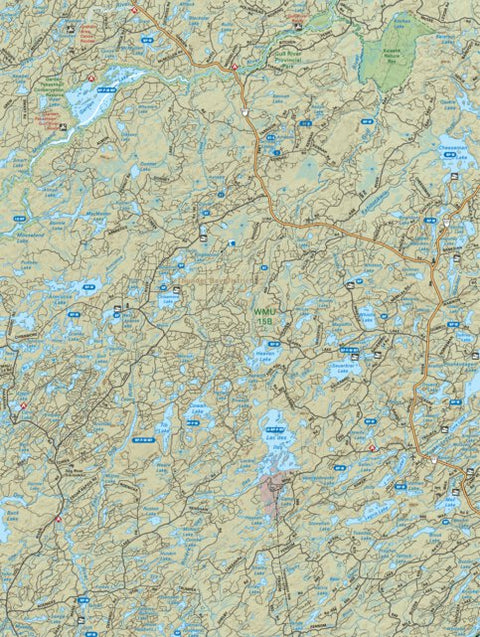 NWON28 Lake Des Iles - Northwestern Ontario Topo