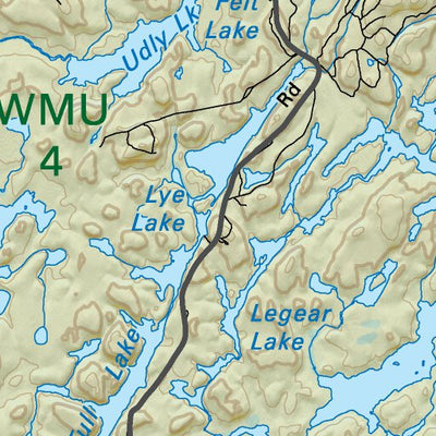 NWON51 Tully Lake - Northwestern Ontario Topo