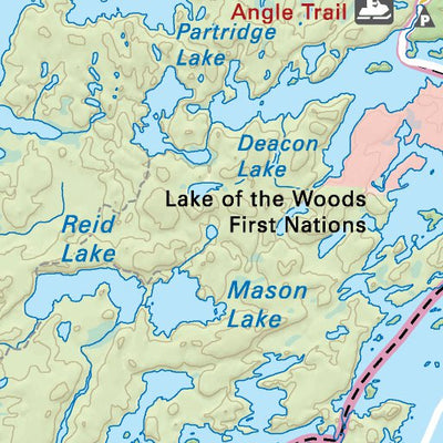 NWON20 Northwest Angle - Northwestern Ontario Topo