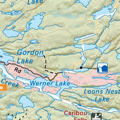 NWON46 Caribou Falls - Northwestern Ontario Topo